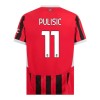 Original Trikotsatz AC Mailand Pulisic 11 Heimtrikot 2024-25 Für Kinder